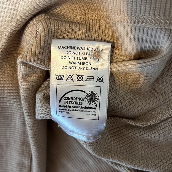 Movesgood Leeopold Ribbed Polo Shirt Bamboo Lyocell Tan NWT Sz L/XL - Picture 11 of 11